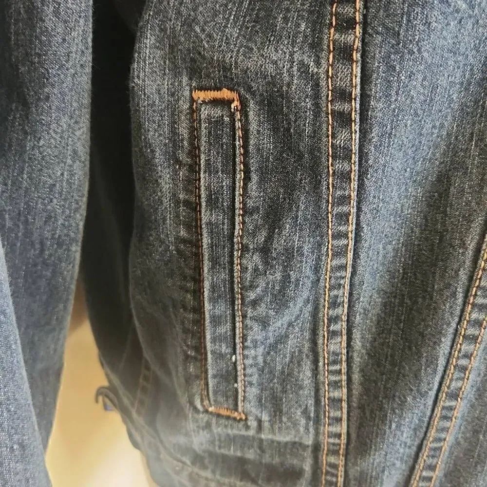 High Sierra Custom Upcycled Denim Jacket, - Picture 6 of 11